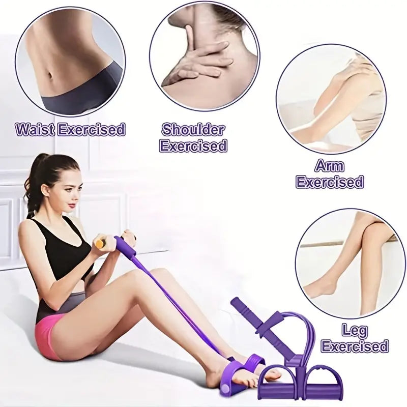 Banda de ejercicios con pedal | Flexi Gym ®️
